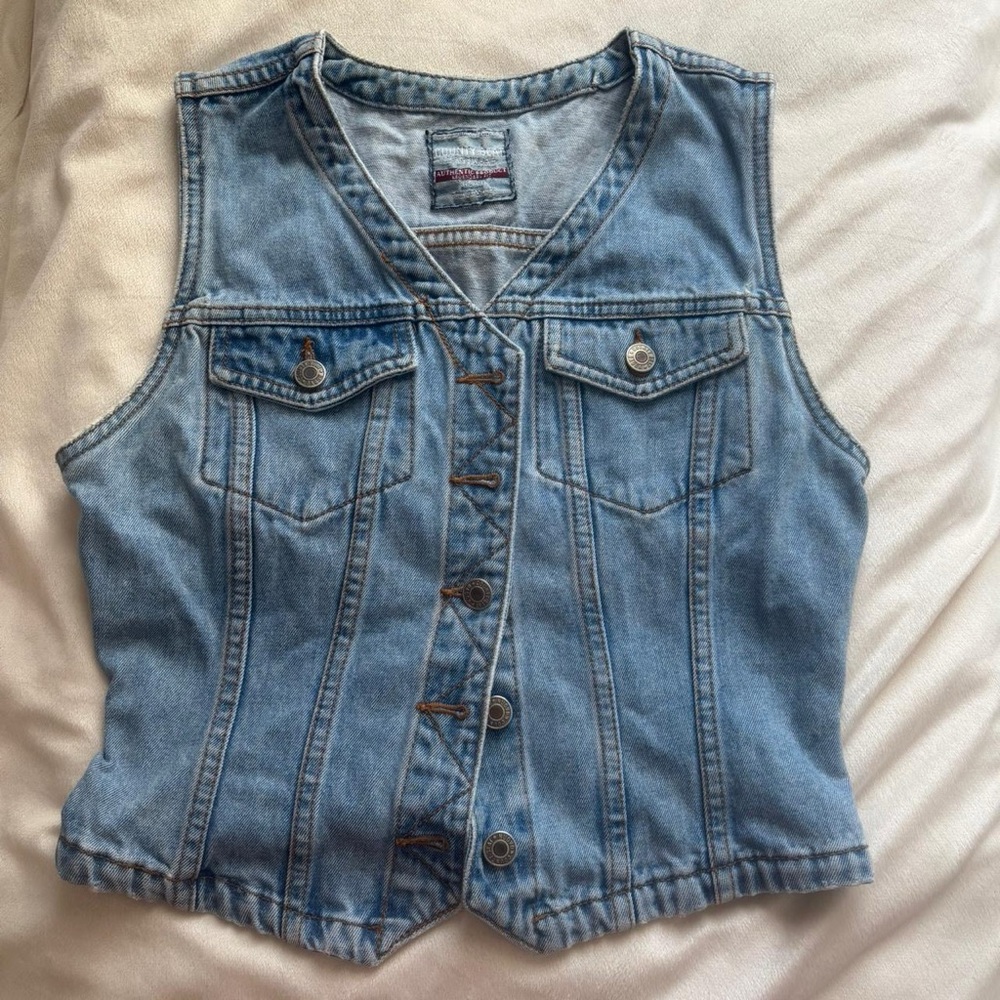 Denim Sleeveless Vest